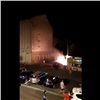 На правобережье Красноярска ночью сгорела Toyota (видео)