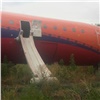 Самолет красноярской компании выехал за пределы ВПП в Уфе (видео)