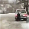 На правобережье Красноярска автомобиль задним ходом сбил ждавшую автобус женщину (видео)