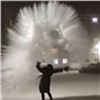 Норильчане устраивали ледяные «фейерверки» в −54 (видео)