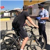 В центре Красноярска полиция устроила облаву на велосипедистов-нарушителей. Один был пьян