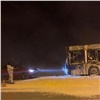 В Норильске по пути в гараж сгорел служебный автобус (видео)