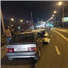 На Мичурина пьяный красноярец на ВАЗе врезался в иномарку и собрал «паровозик» из трех машин (видео)