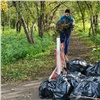 Мешки с собранным на субботнике в Красноярске мусором будут вывозить в течение недели 
