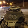 В Красноярске автопьяница не смог убежать от ГИБДД и перевернулся (видео)