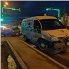 На правобережье Красноярска водитель инкассаторской машины устроил аварию с пострадавшим