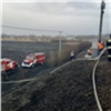 Пожарный поезд спас от огня поселок в Красноярском крае