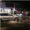 В столкновении 4 машин в центре Красноярска пострадали два ребенка (видео)