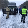 На трассе в Красноярском крае в лобовом столкновении с автобусом погибли автоледи и ее пассажир 