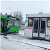 Два автобуса столкнулись в красноярской Ветлужанке