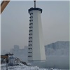 В Красноярске на острове Отдыха устанавливают маяк (видео)