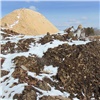 В Большемуртинском районе загорелась свалка отходов лесопиления