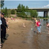 На Татышеве полицейские выгнали из воды купающихся красноярцев