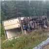 Водитель погиб в столкновении двух грузовиков в Красноярском крае (видео)