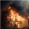 Ночью в Красноярске неизвестные подожгли автомобиль: пожар сопровождался взрывами (видео)