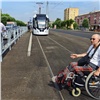 Обновленные трамвайные пути на Красрабе оценил инвалид-колясочник (видео)