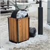Красноярцев просят не бросать мешки с бытовым мусором в городские урны 