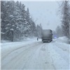 Из-за снегопада под Красноярском закрыли федеральную трассу для грузовиков и автобусов