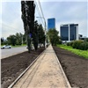 В центре Красноярска у сквера Победителей появится новый тротуар