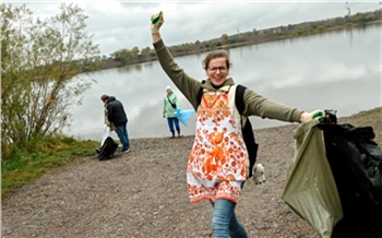 «Нужно прийти и показать пример!»: как волонтеры РУСАЛа навели порядок на берегах Енисея