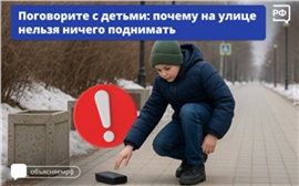 Красноярцам напомнили, что опасно подбирать подозрительные предметы