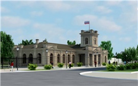 В обновленном Центральном парке Красноярска появится копия ж/д вокзала 19 века