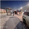 У двух красноярских автобусных маршрутов возникли проблемы с выходом транспорта в мороз