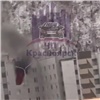 В Красноярске горит общежитие на улице Ключевской (видео)