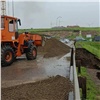 В Красноярске после сильного ливня перекрыли участок проспекта Молодёжного