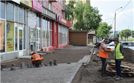Благоустройство очередного участка Красраба выполнено на 40 %