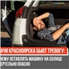 Красноярцам напомнили об опасности перегрева автомобиля на солнце