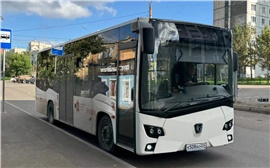 На маршрут №14 в Красноярске вышли новые низкопольные автобусы КАМАЗ