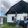 Крупный пожар произошел в селе Бархатово Красноярского края