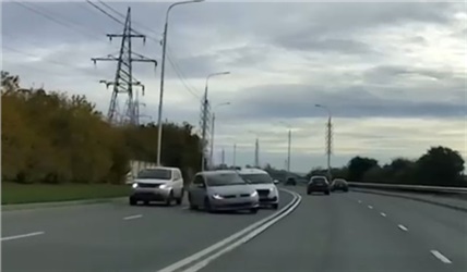Появилось видео смертельной аварии в центре Красноярска
