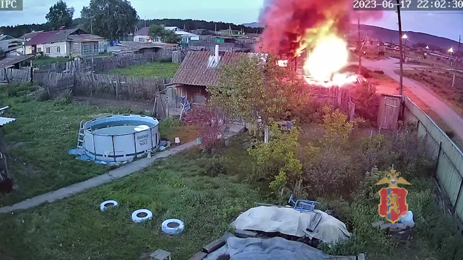 Поджог дома в Минусинском районе