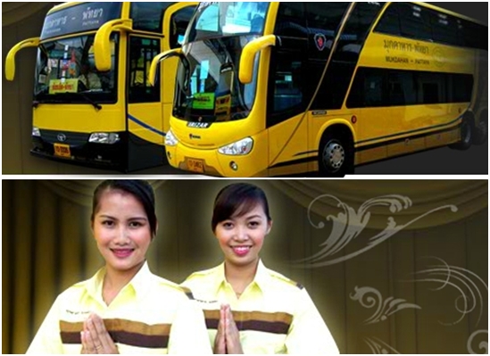 Автобус Паттайа-Самуи и стюардессы