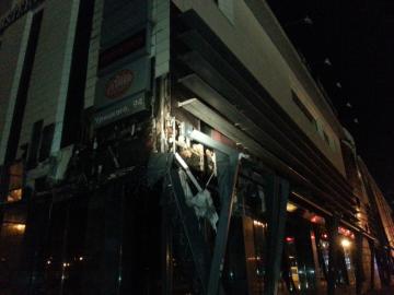 В центре Красноярска сгорел кафе-бар