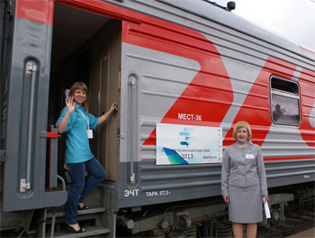 В первый день пресс-тура участники железнодорожного пула «Восток-Запад» посетили Канский и Иланский районы.